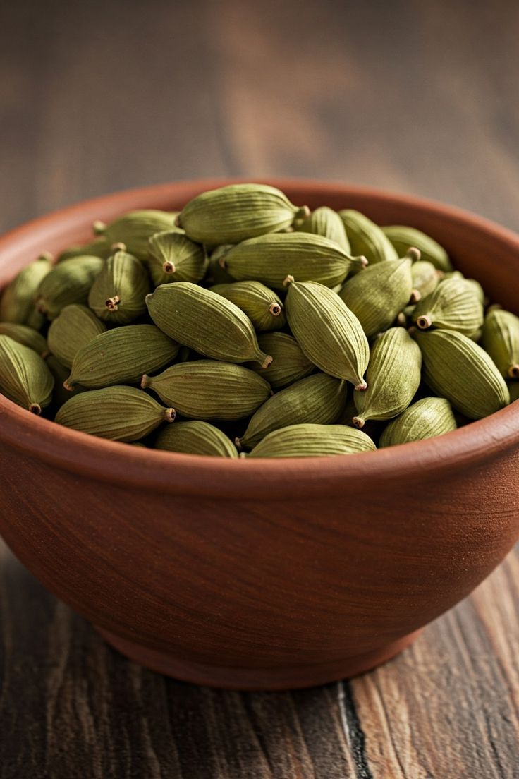 Green cardamom pods